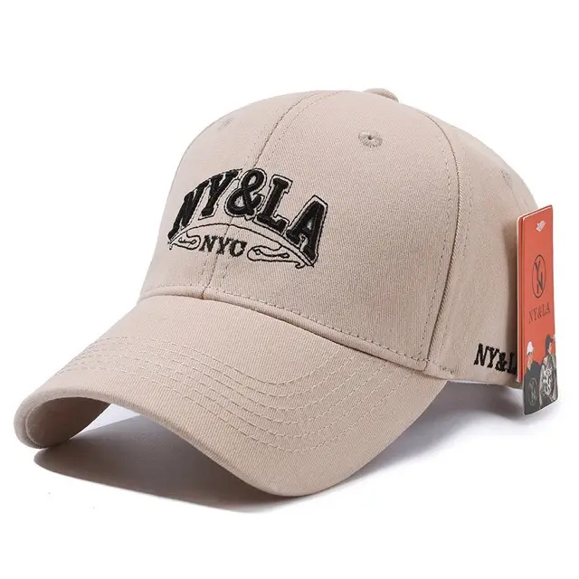 Men's Brown Embroidered Baseball Cap with Big Head - Image 3