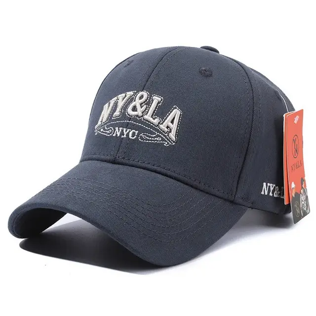 Men's Brown Embroidered Baseball Cap with Big Head - Image 4