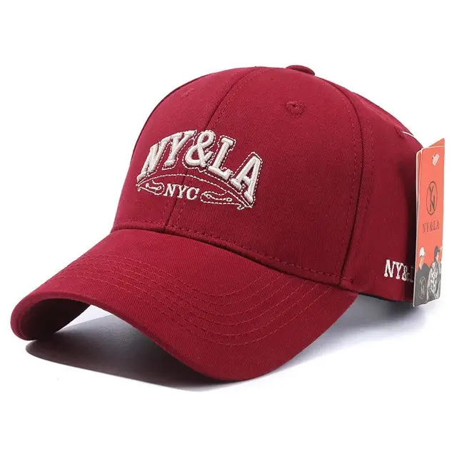 Men's Brown Embroidered Baseball Cap with Big Head - Image 5