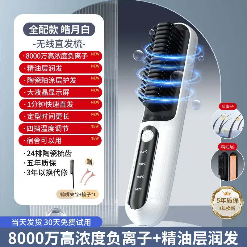 Mini Rechargeable Hair Comb for Wireless Straightening - Image 2
