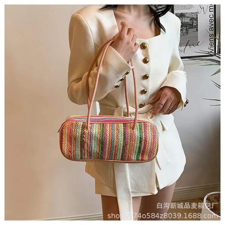 Colorful Striped Shoulder Bag for Women 2026 — feature 13