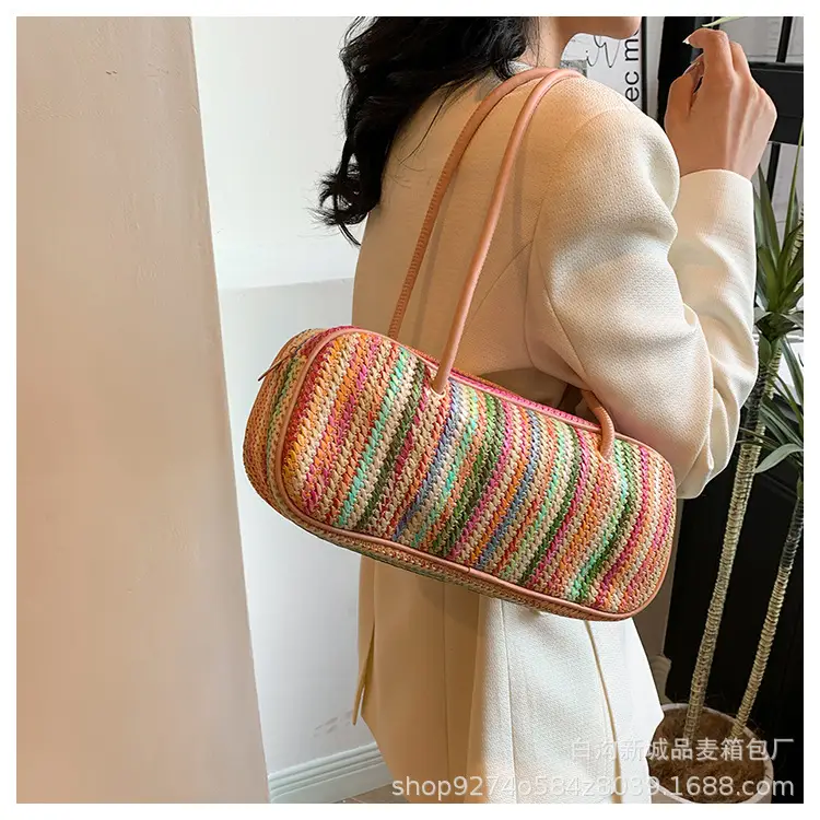 Colorful Striped Shoulder Bag for Women 2026 — feature 14