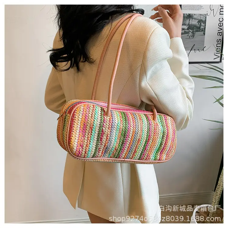 Colorful Striped Shoulder Bag for Women 2026 — feature 15