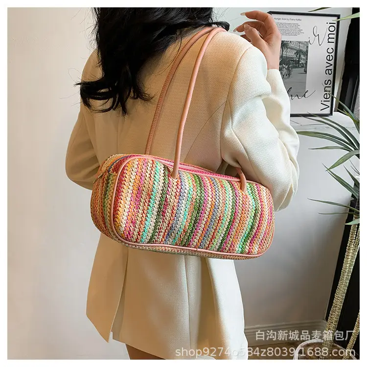 Colorful Striped Shoulder Bag for Women 2026 — feature 16