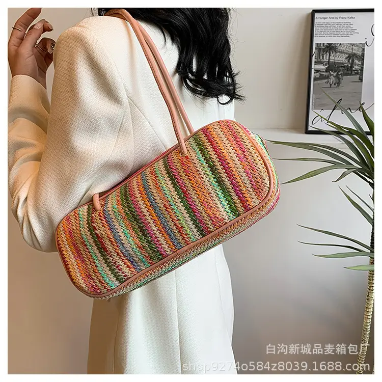Colorful Striped Shoulder Bag for Women 2026 — feature 17