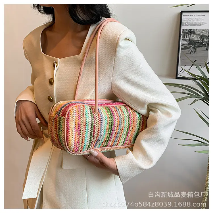 Colorful Striped Shoulder Bag for Women 2026 — feature 18