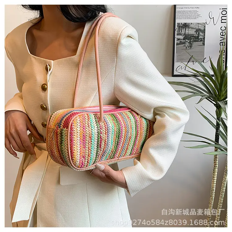 Colorful Striped Shoulder Bag for Women 2026 — feature 19