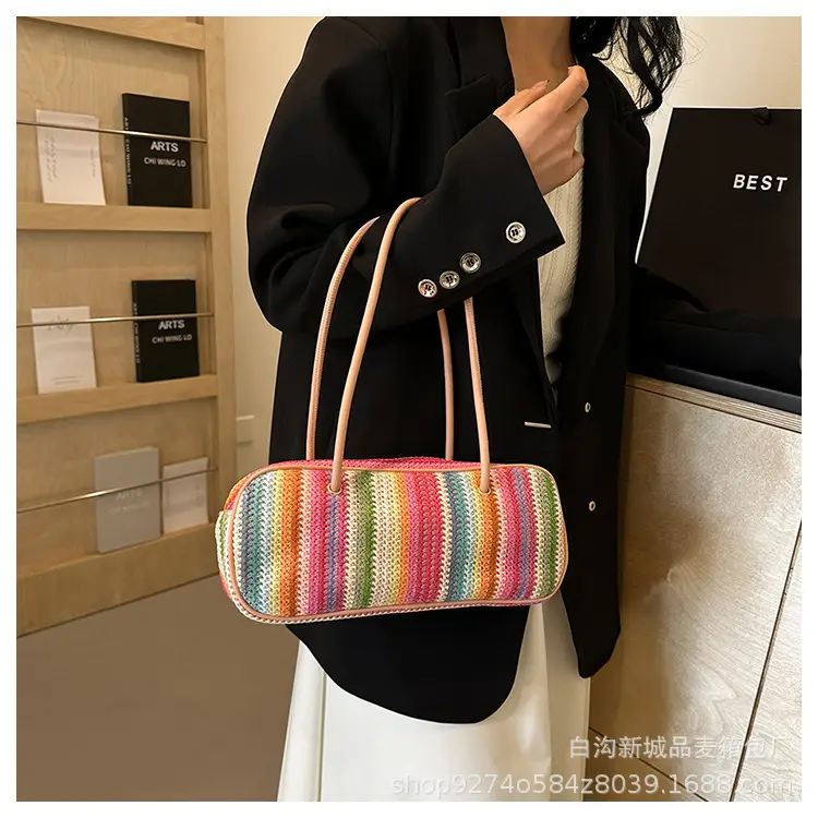 Colorful Striped Shoulder Bag for Women 2026 — feature 21