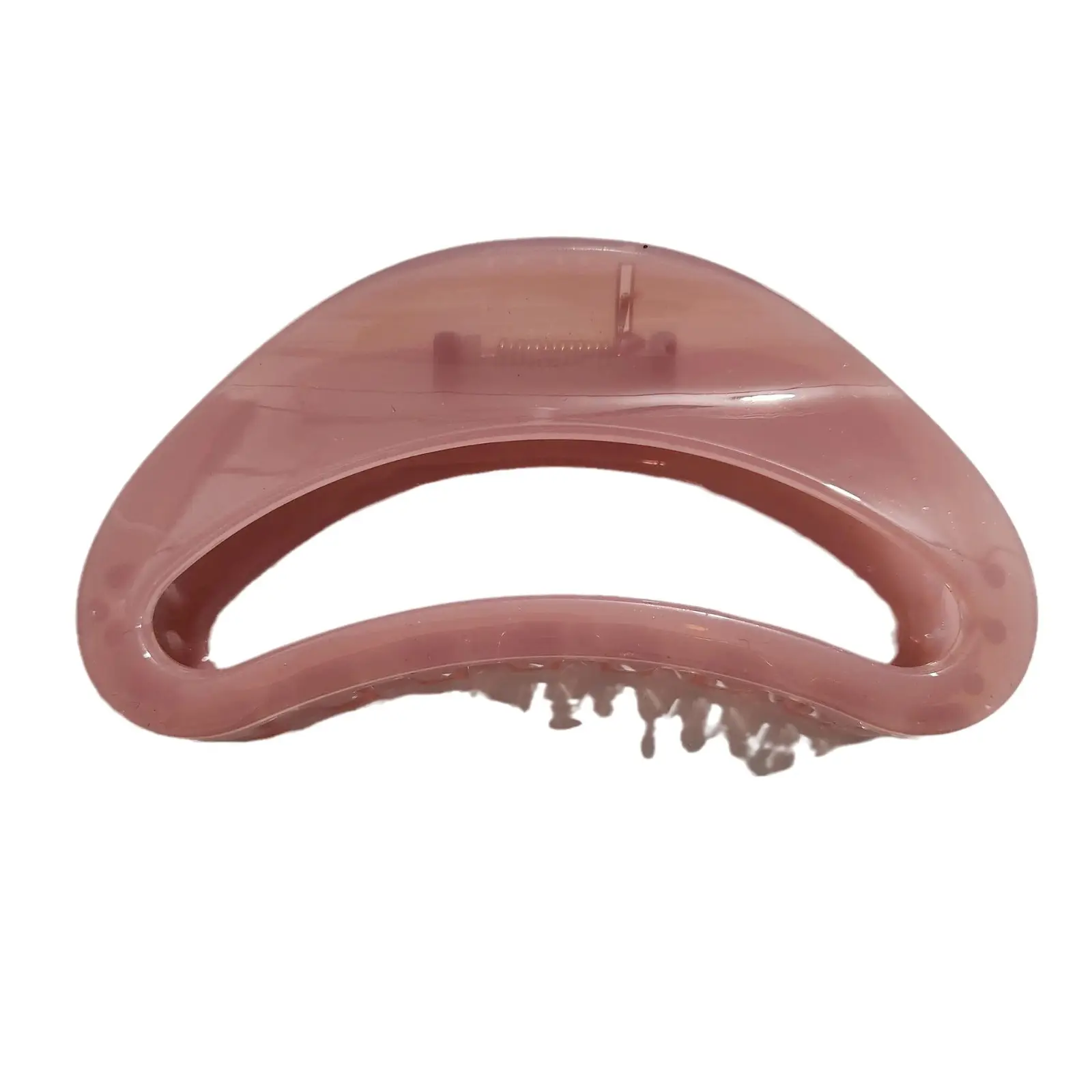 South Korea New Milk Tea Color Pink Semi-ring Hairpin - Image 10