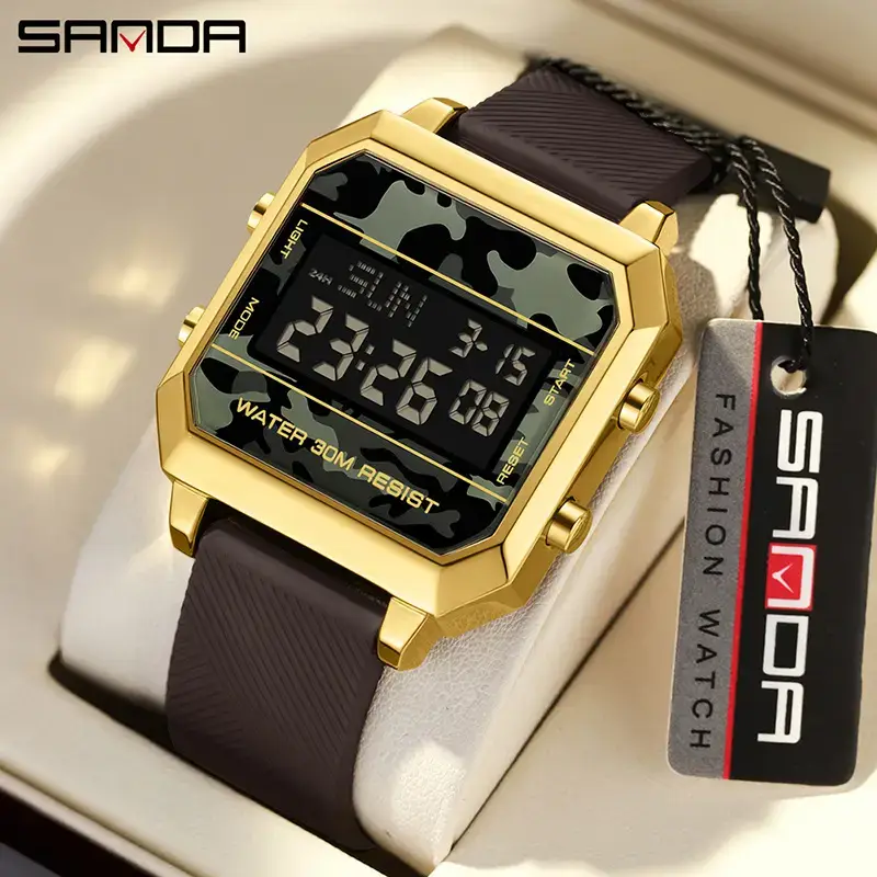 Sanda Multifunctional Male Camouflage Sports Watch - Image 8