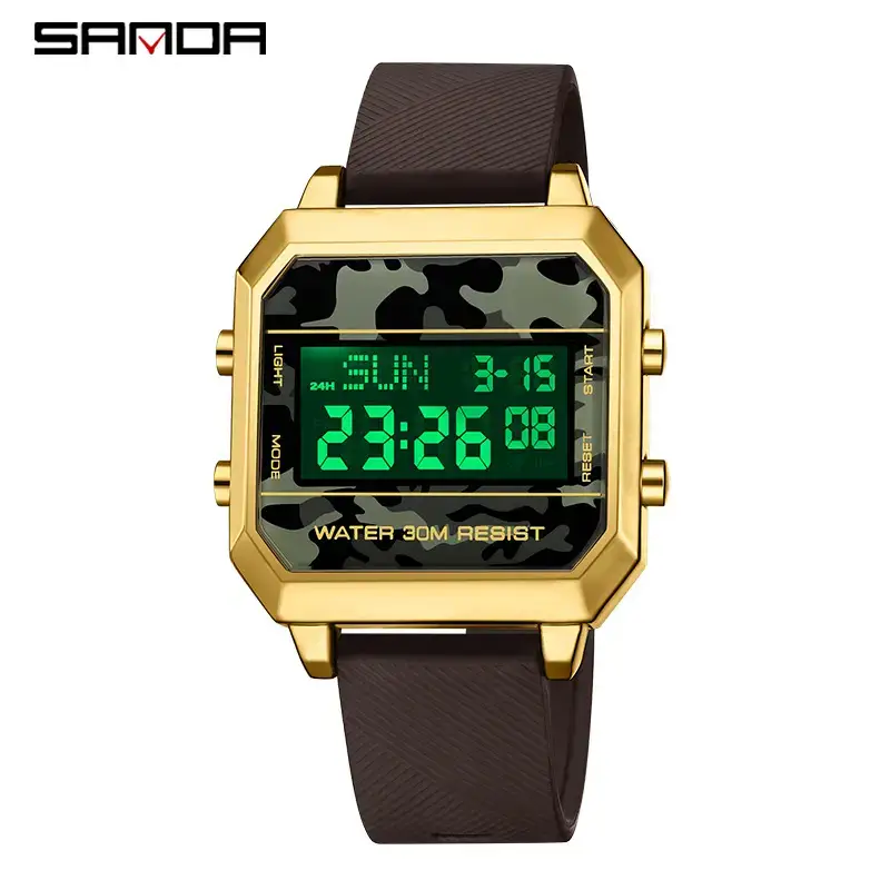 Sanda Multifunctional Male Camouflage Sports Watch - Image 4