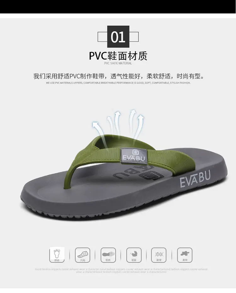 Men's Flip-flops Summer Non-slip Outdoor Sandals Flip-flops Men's Summer Sandals Men's Casual Rubber Beach Shoes Men's — feature 5