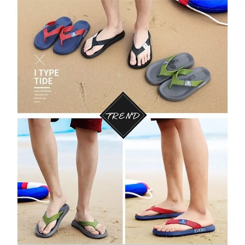 Men's Flip-flops Summer Non-slip Outdoor Sandals Flip-flops Men's Summer Sandals Men's Casual Rubber Beach Shoes Men's - Image 2