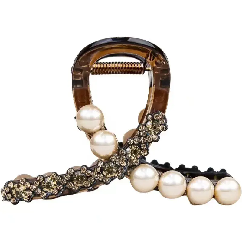 High-End Korean Style Pearl Shark Hair Clip