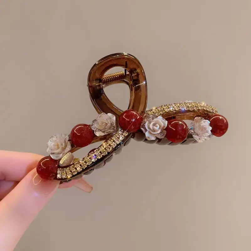 High-End Korean Style Pearl Shark Hair Clip
