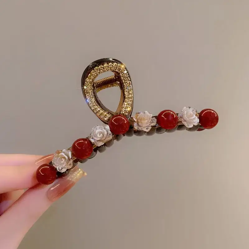 High-End Korean Style Pearl Shark Hair Clip