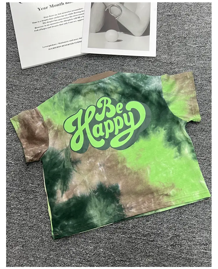 Kids Tie-Dye Short Sleeve T-Shirt 2025 Summer — feature 14
