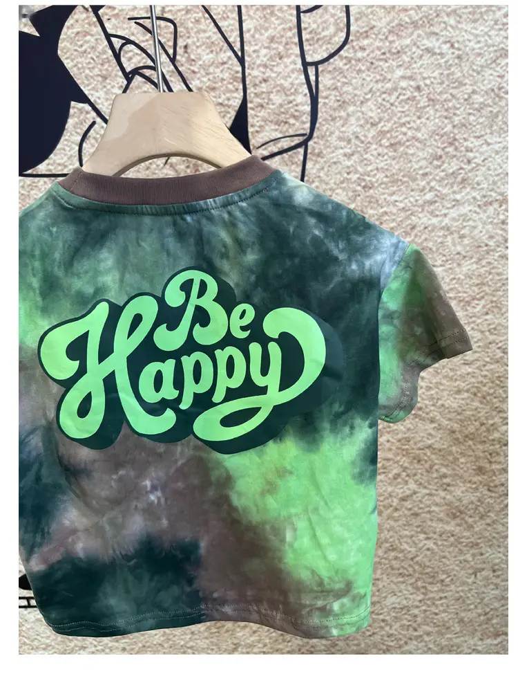 Kids Tie-Dye Short Sleeve T-Shirt 2025 Summer — feature 17