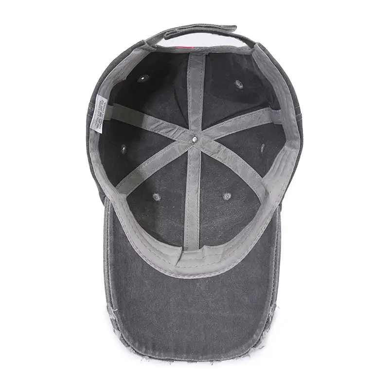 Unisex Distressed Letter Cap Pink Black - Image 9