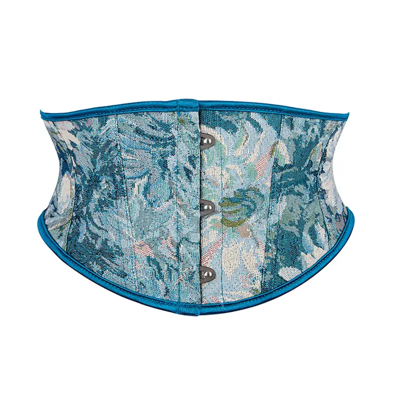 Retro Floral Belt with 3 Buttons European Style - Image 2