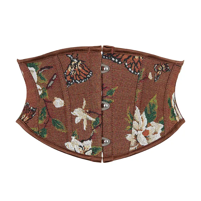 Retro Floral Belt with 3 Buttons European Style - Image 7