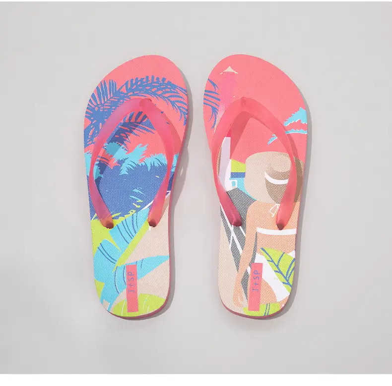 New Style Flip-Flops for Women Summer Trendy Flat Sandals Rubber Outdoor Casual Personalized Flip-Flops Beach Shoes for Women — feature 15