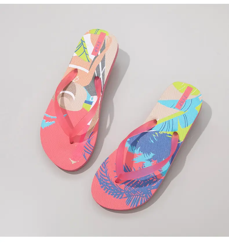 New Style Flip-Flops for Women Summer Trendy Flat Sandals Rubber Outdoor Casual Personalized Flip-Flops Beach Shoes for Women — feature 16