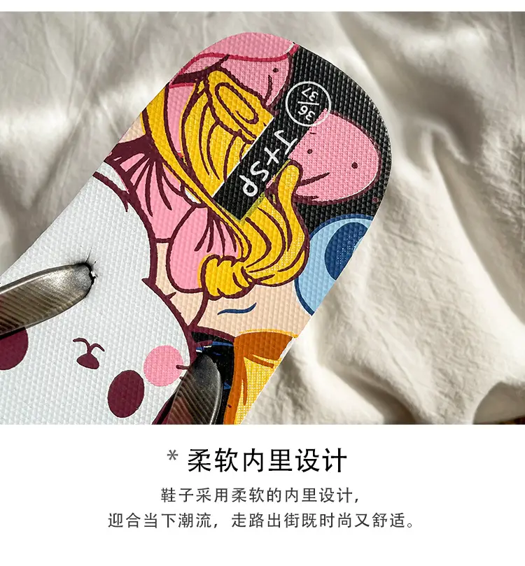 New Style Flip-Flops for Women Summer Trendy Flat Sandals Rubber Outdoor Casual Personalized Flip-Flops Beach Shoes for Women — feature 20