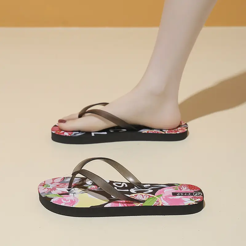 New Style Flip-Flops for Women Summer Trendy Flat Sandals Rubber Outdoor Casual Personalized Flip-Flops Beach Shoes for Women — feature 30