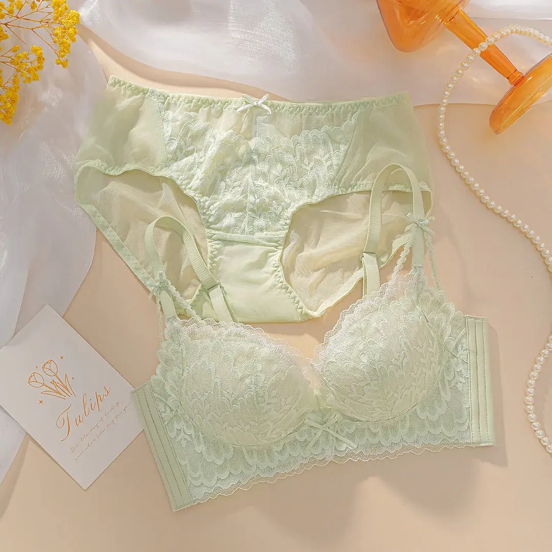 White Lace Push Up Bra for Women Small Chest - Image 3