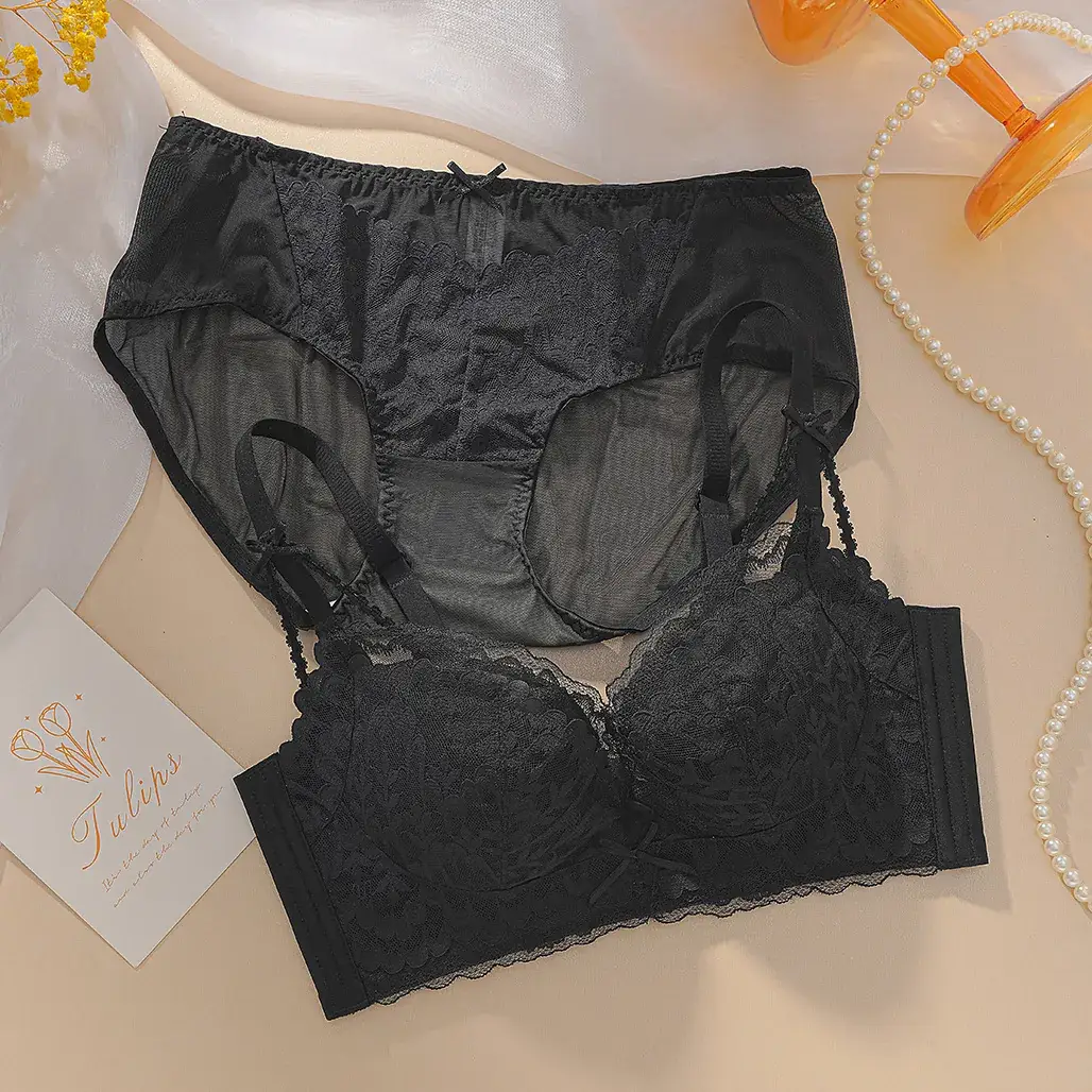 White Lace Push Up Bra for Women Small Chest - Image 4