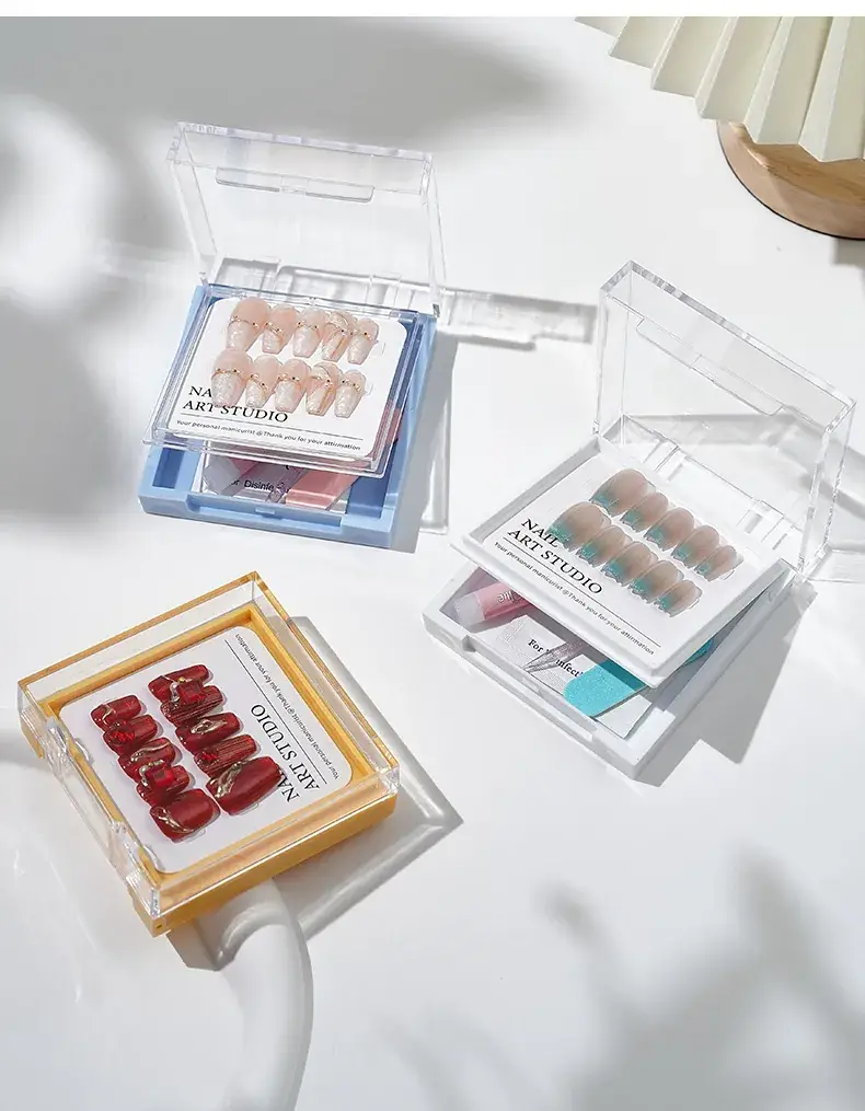 Transparent Double-Layer Nail Storage Box for Home Use — feature 26