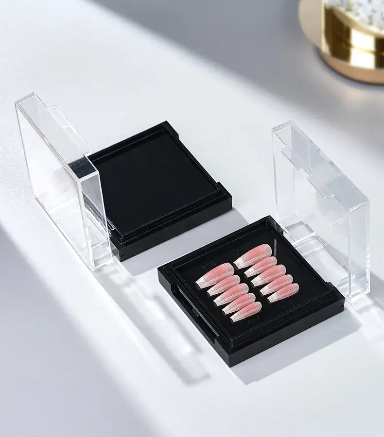Transparent Double-Layer Nail Storage Box for Home Use — feature 35