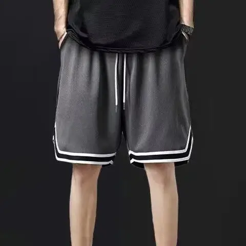 Men White Sleeveless Basketball Vest Shorts Set — feature 9