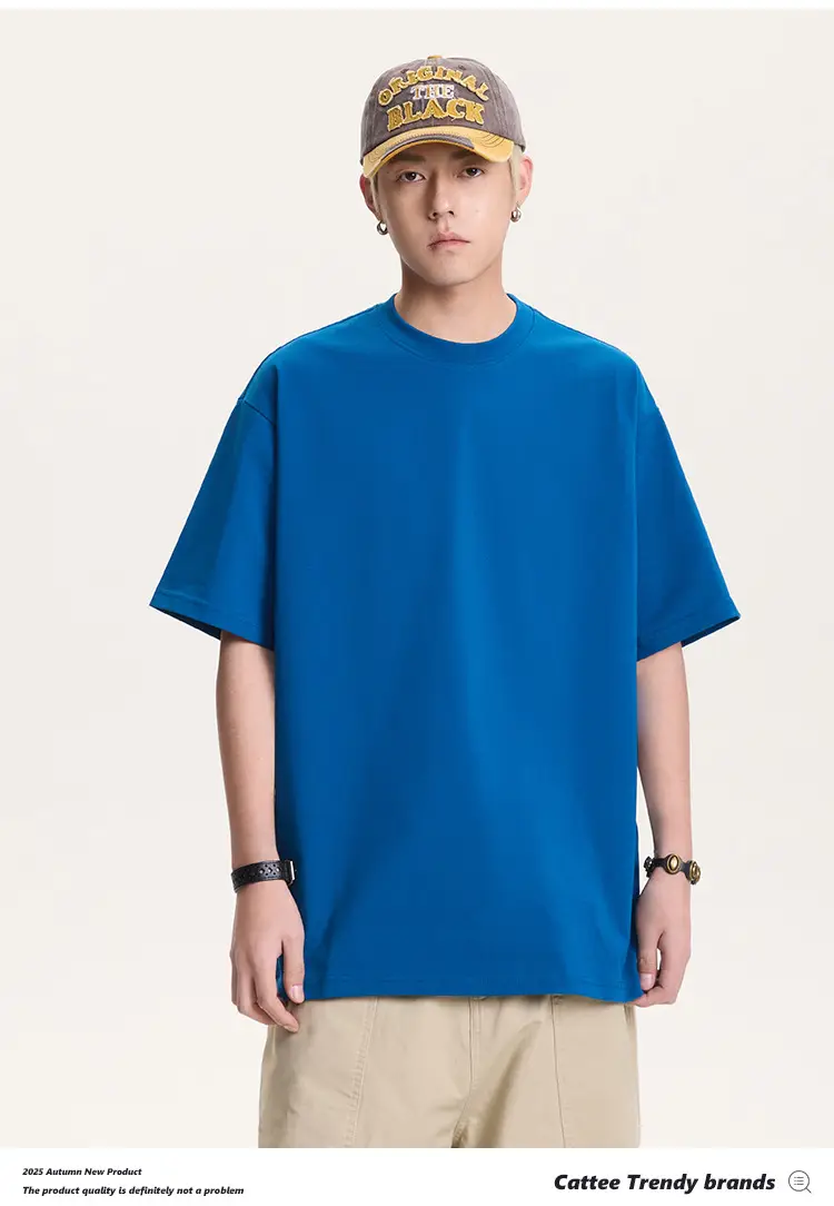 Men Green Cotton T-Shirt Short Sleeve Loose Fit — feature 18
