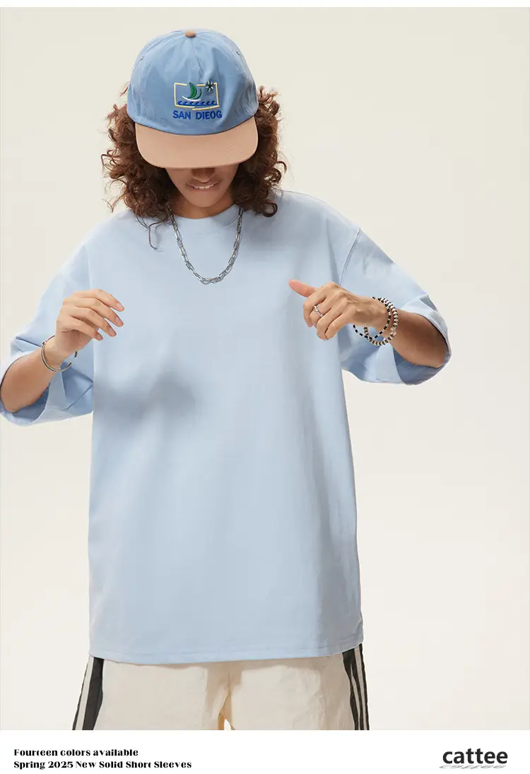 Men Green Cotton T-Shirt Short Sleeve Loose Fit — feature 26