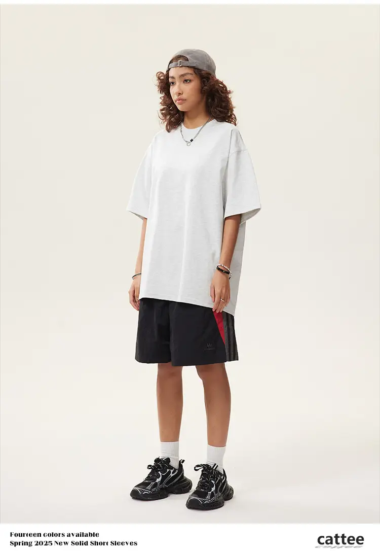 Men Green Cotton T-Shirt Short Sleeve Loose Fit — feature 37