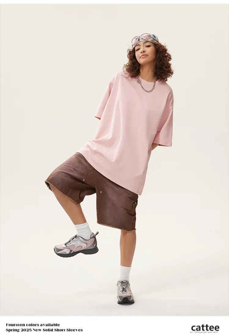 Men Green Cotton T-Shirt Short Sleeve Loose Fit — feature 41