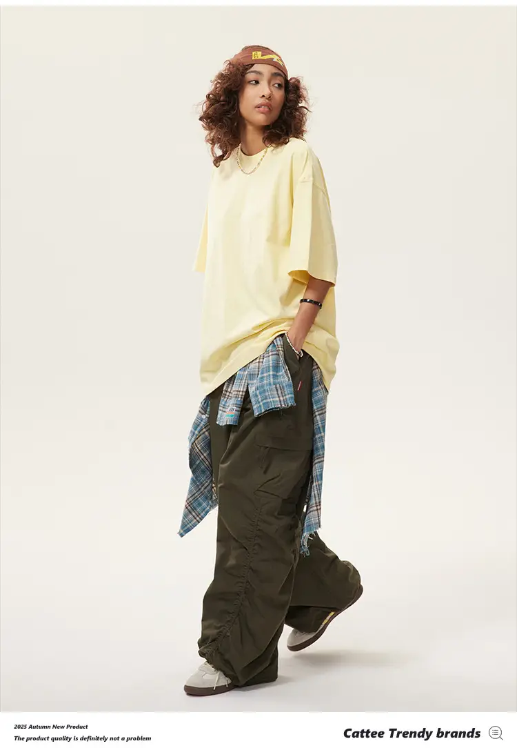 Men Green Cotton T-Shirt Short Sleeve Loose Fit — feature 46