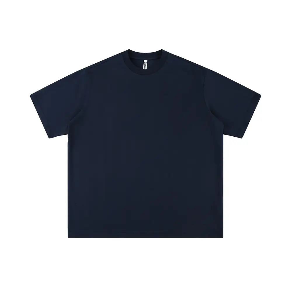 Men Green Cotton T-Shirt Short Sleeve Loose Fit - Image 8