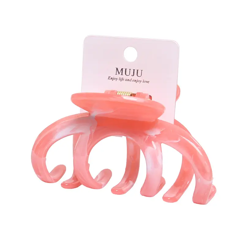High-Grade Large Pumpkin Grip Hair Clips Multi Color - Image 6