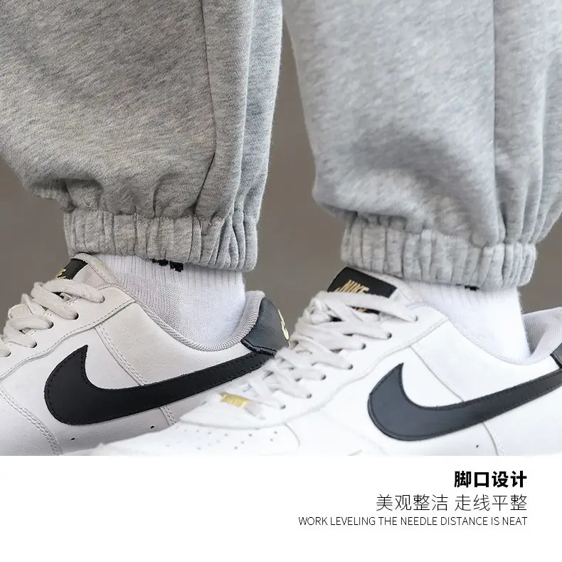 Men's Brown Cotton Leg-Tie Pants with White Sneakers — feature 27