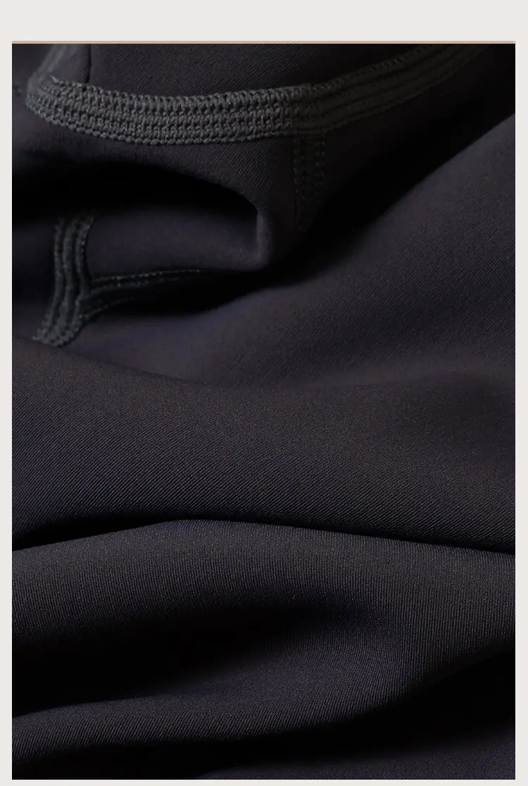 Men's Fleece Lined Shark Pants Black Two Wear — feature 15