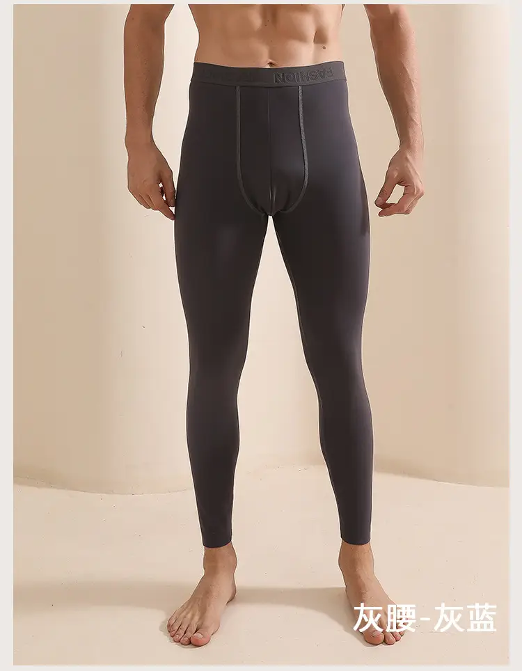 Men's Fleece Lined Shark Pants Black Two Wear — feature 20