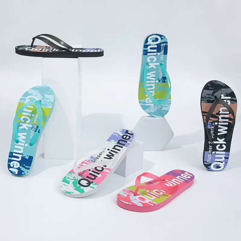New Beach Flip-Flops Women's Summer Wear DIY Seaside Solid Color Clip Flat Sandals Women's Wholesale — feature 1