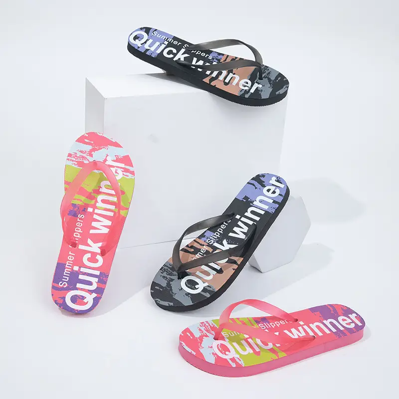 New Beach Flip-Flops Women's Summer Wear DIY Seaside Solid Color Clip Flat Sandals Women's Wholesale — feature 2