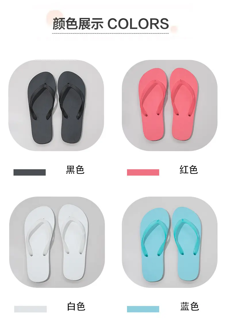 New Beach Flip-Flops Women's Summer Wear DIY Seaside Solid Color Clip Flat Sandals Women's Wholesale — feature 3