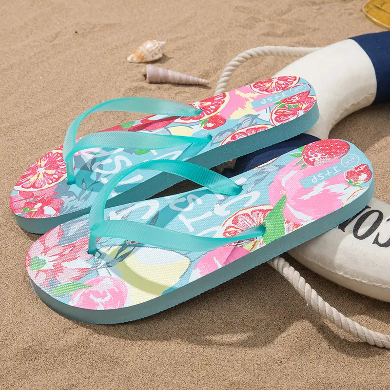 New Beach Flip-Flops Women's Summer Wear DIY Seaside Solid Color Clip Flat Sandals Women's Wholesale - Image 8