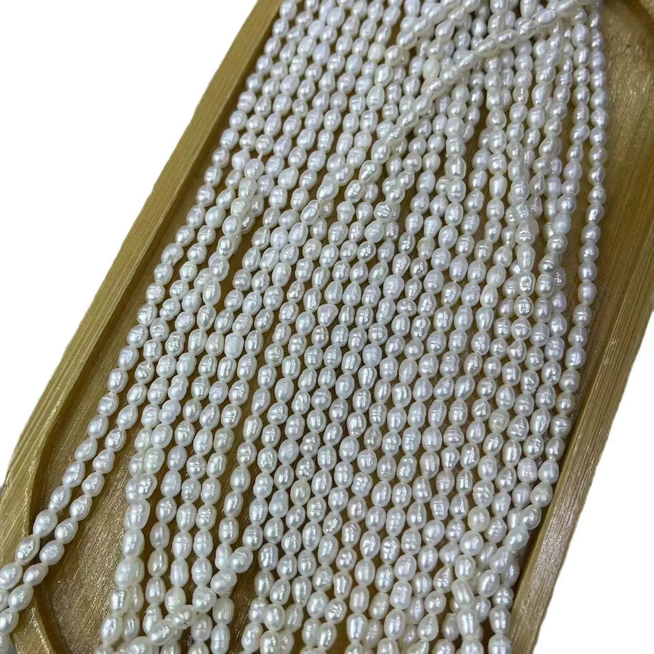 Natural Freshwater Pearl Beads 3-3.5mm DIY Necklace Bracelet - Image 5