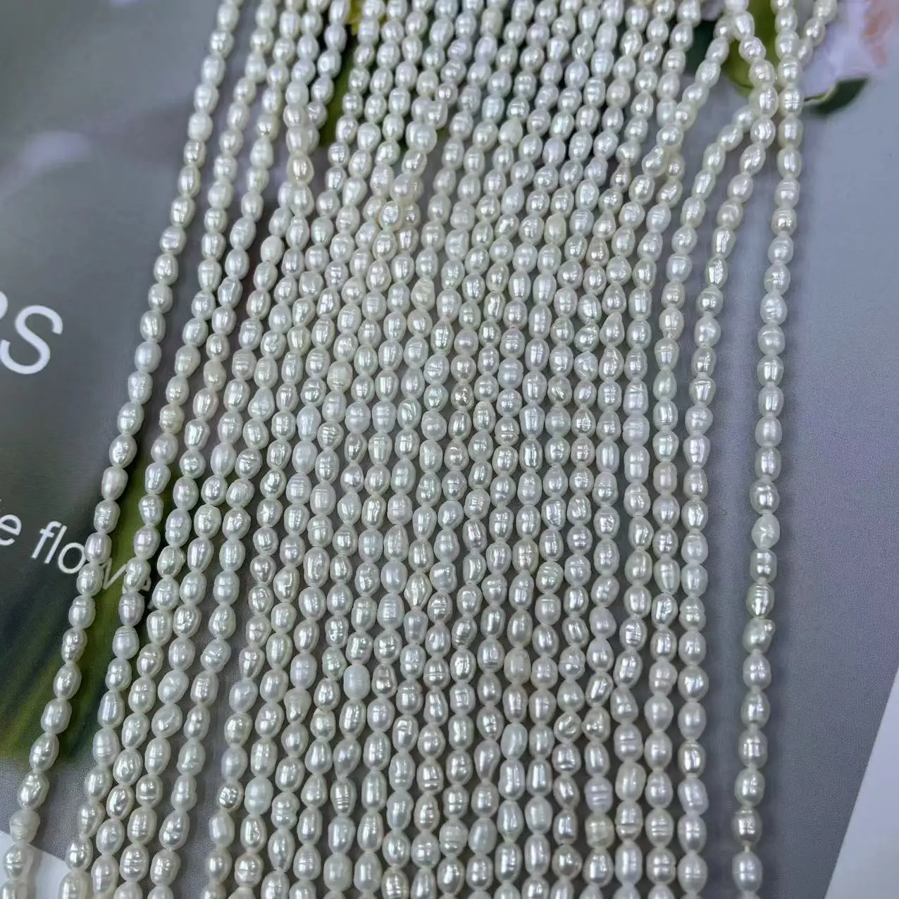 Natural Freshwater Pearl Beads 3-3.5mm DIY Necklace Bracelet — feature 8
